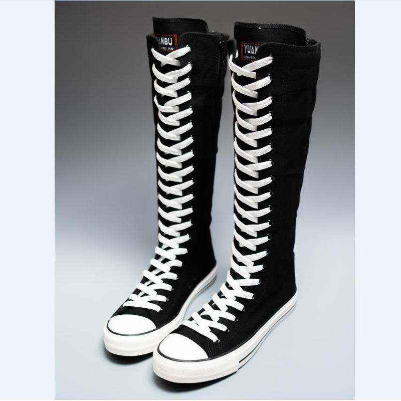 Knee High Boots Women - Nouvelles Bottes Montantes en Toile pour