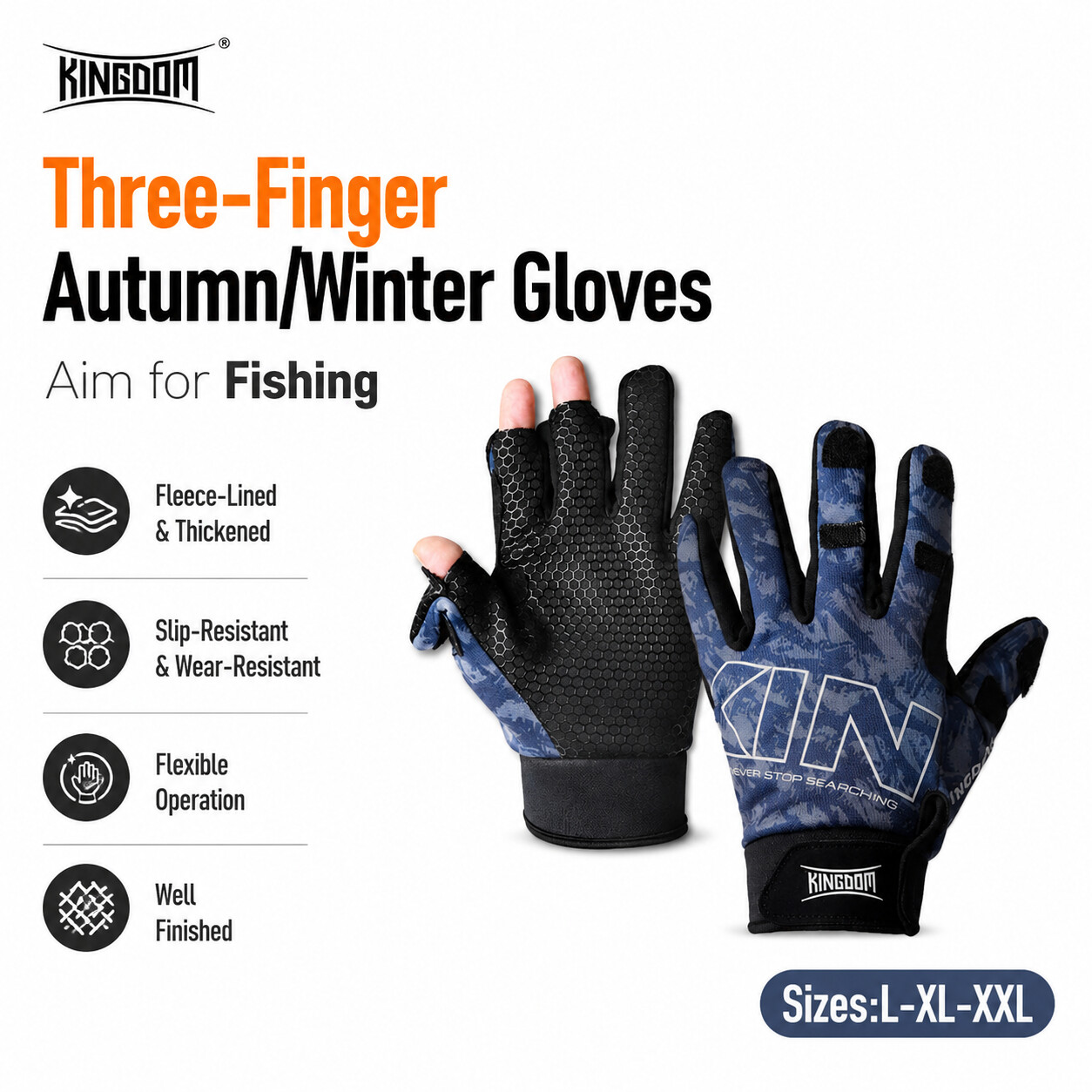 Women Shoes Xxl - Kingdom – gants de pêche chauds
