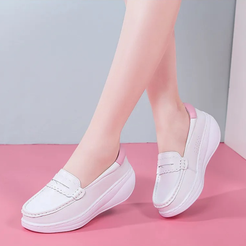 Women Shoes Tennis - 2025 blanc rose infirmières baskets sans