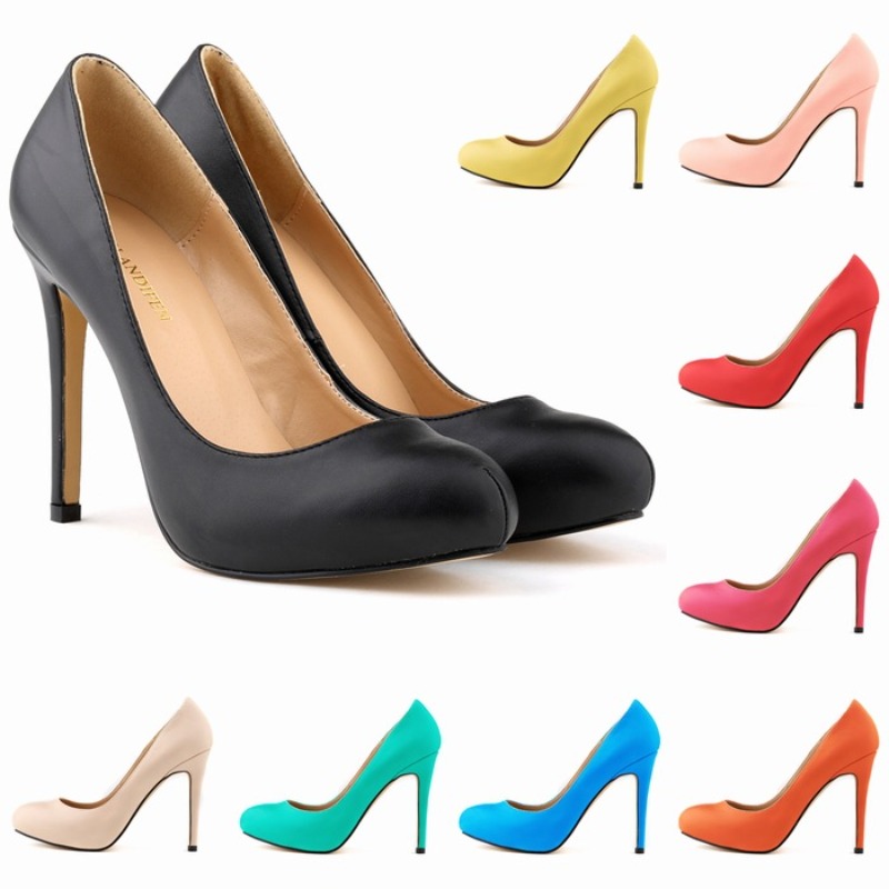 Court Heel Pointed - Escarpins à talons fins pour femmes,