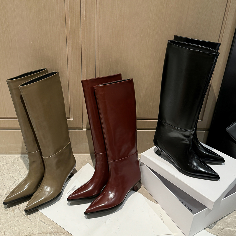 QUTAA mode nouvelles femmes ge - Knee High Boots Women avis et prix