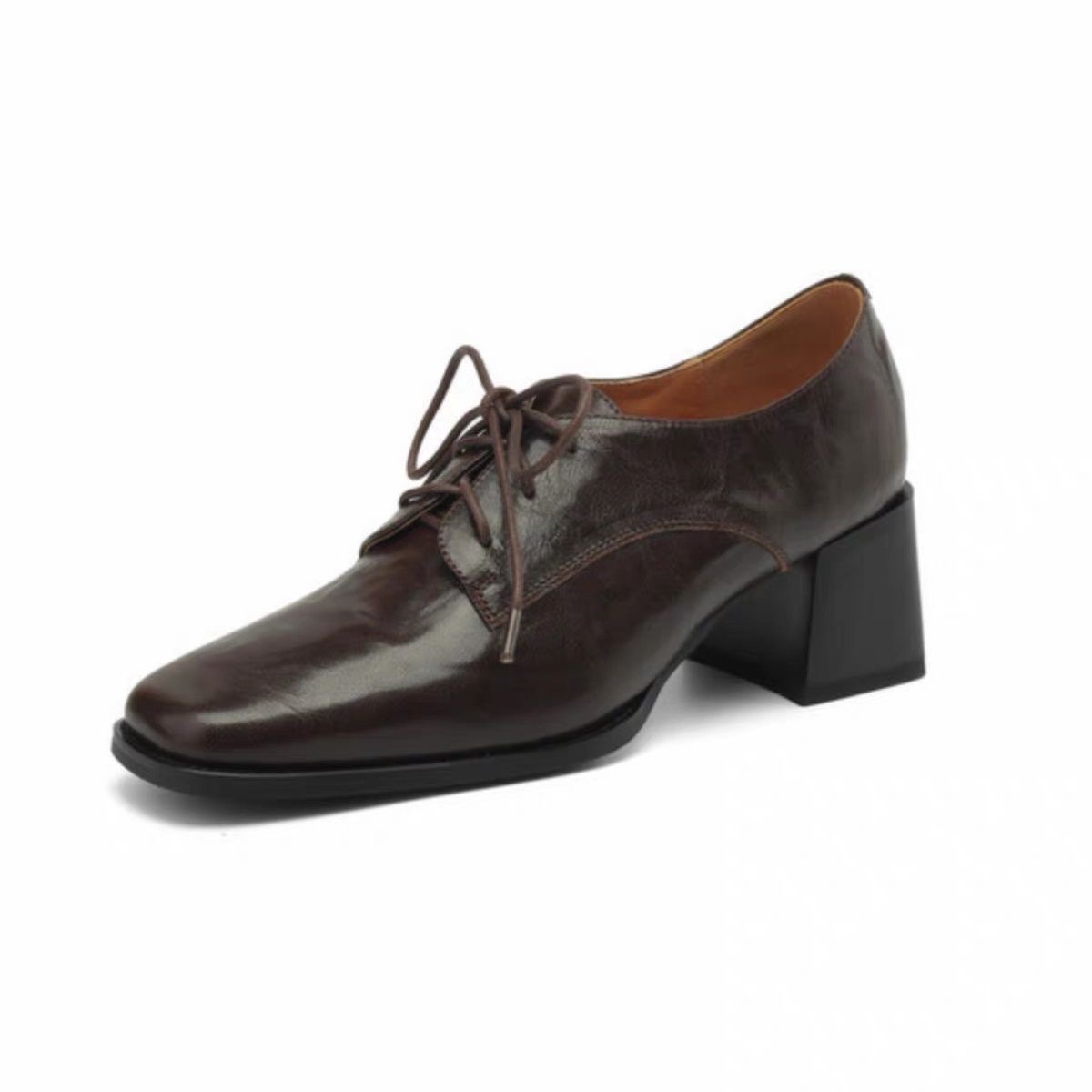 Chaussures Oxford à bout carré - Oxford Lace Up Women avis et prix
