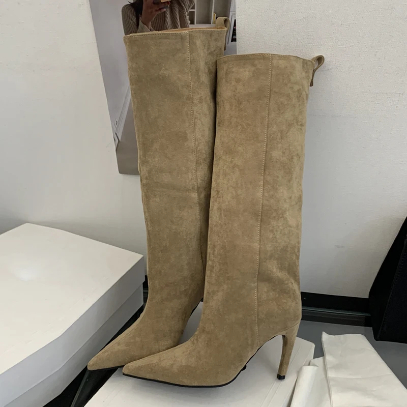 Rue Punk hiver Vintage bout po - Knee High Boots Women avis et prix