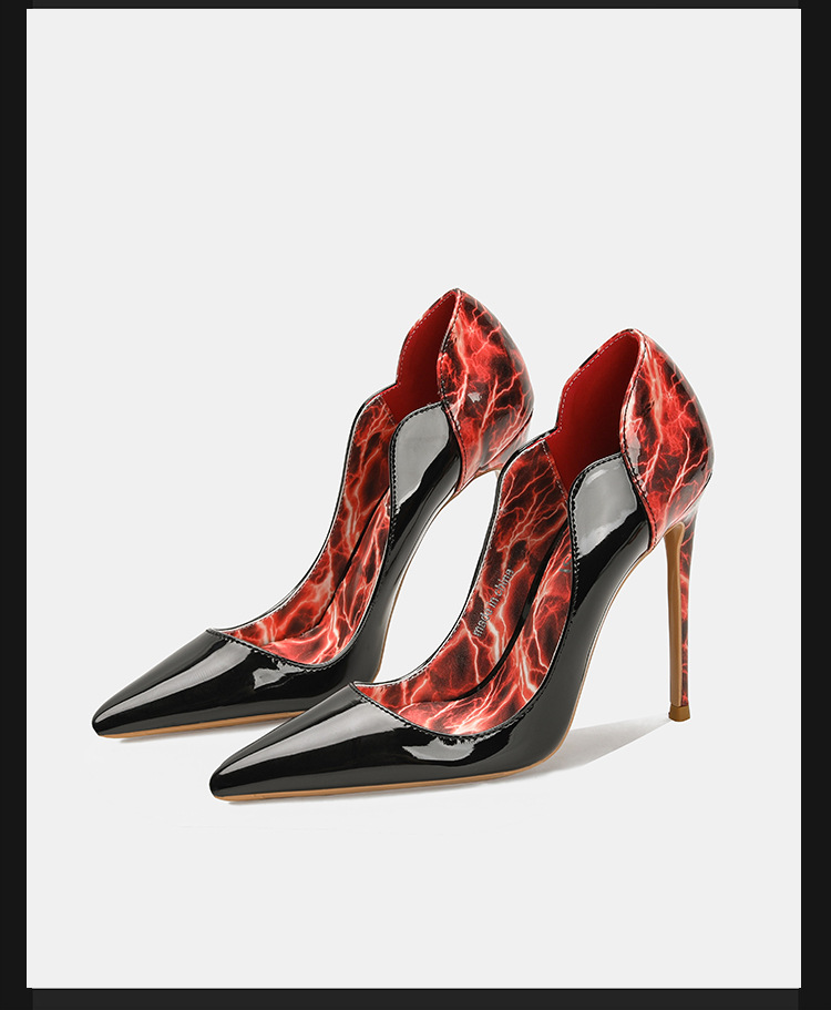 Escarpins Stiletto Électrique  - Court Heel Pointed avis et prix