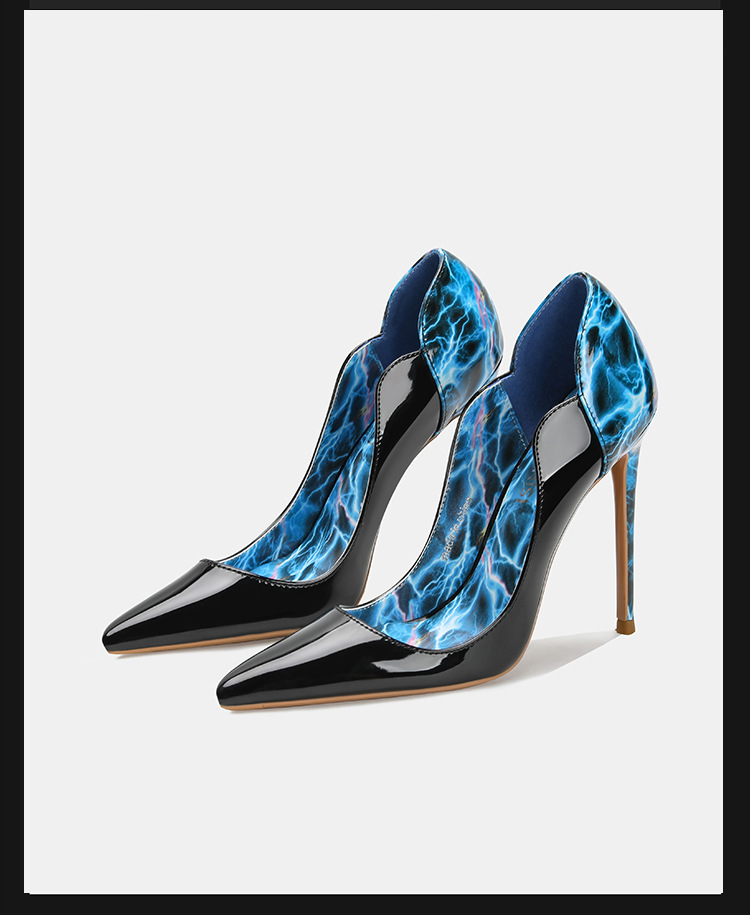 Escarpins Stiletto Électrique  - Court Heel Pointed avis et prix