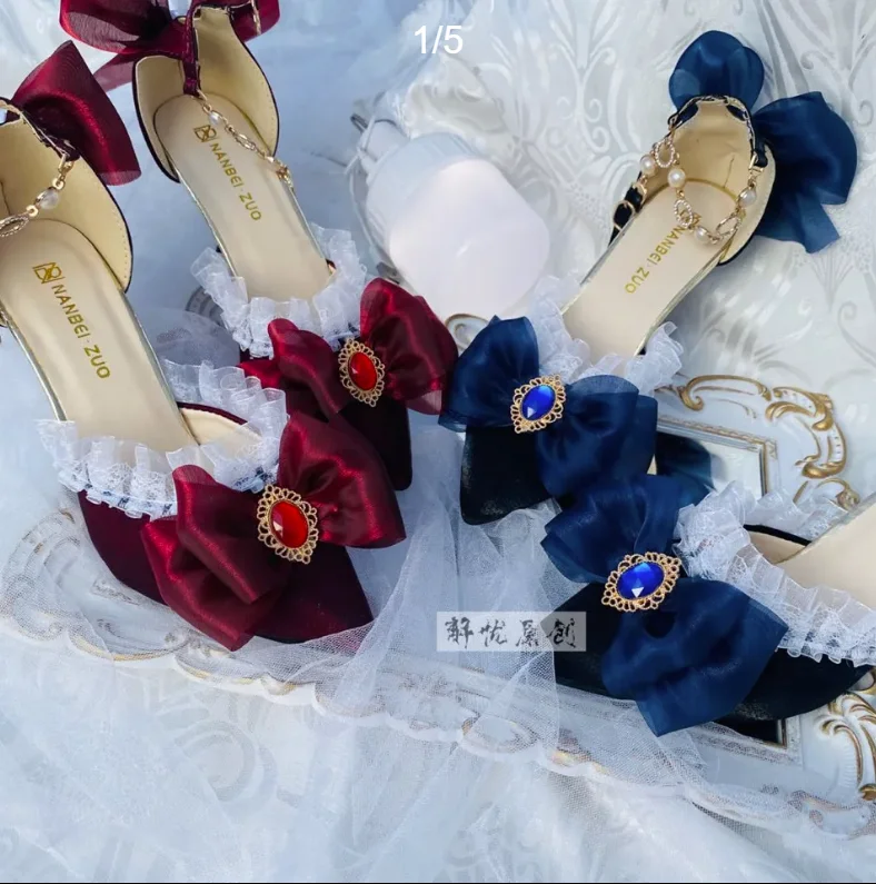 Chaussures Lolita à talons hau - Court Heel Pointed avis et prix