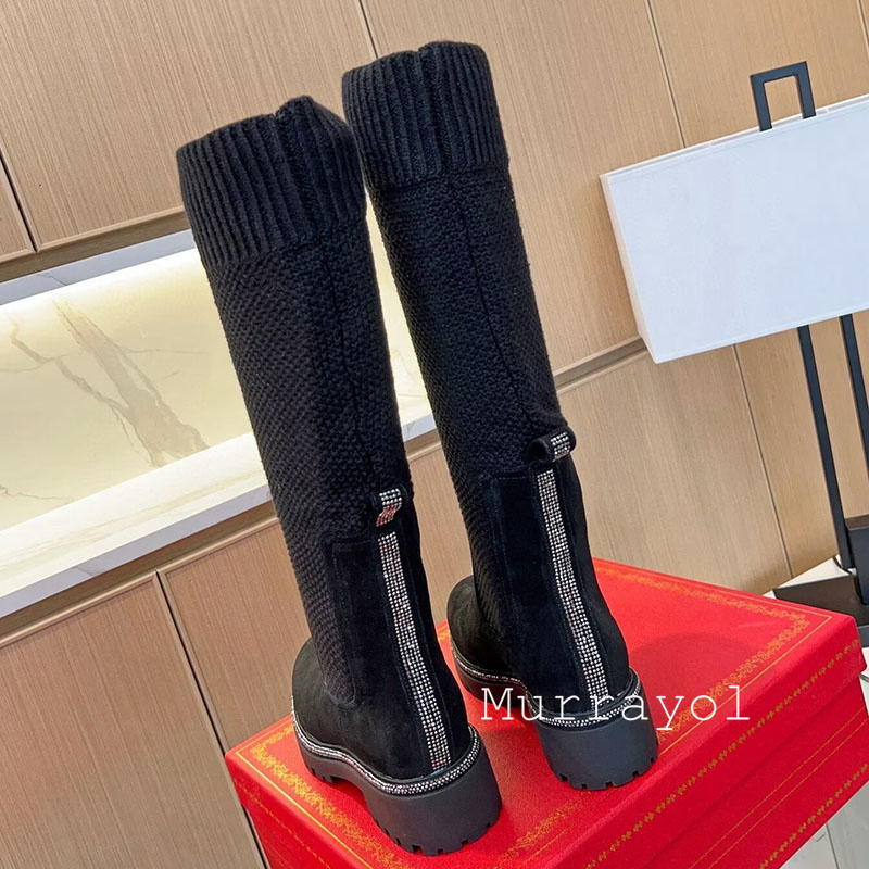 Bottes hautes en daim pour fem - Sock Boot Women avis et prix