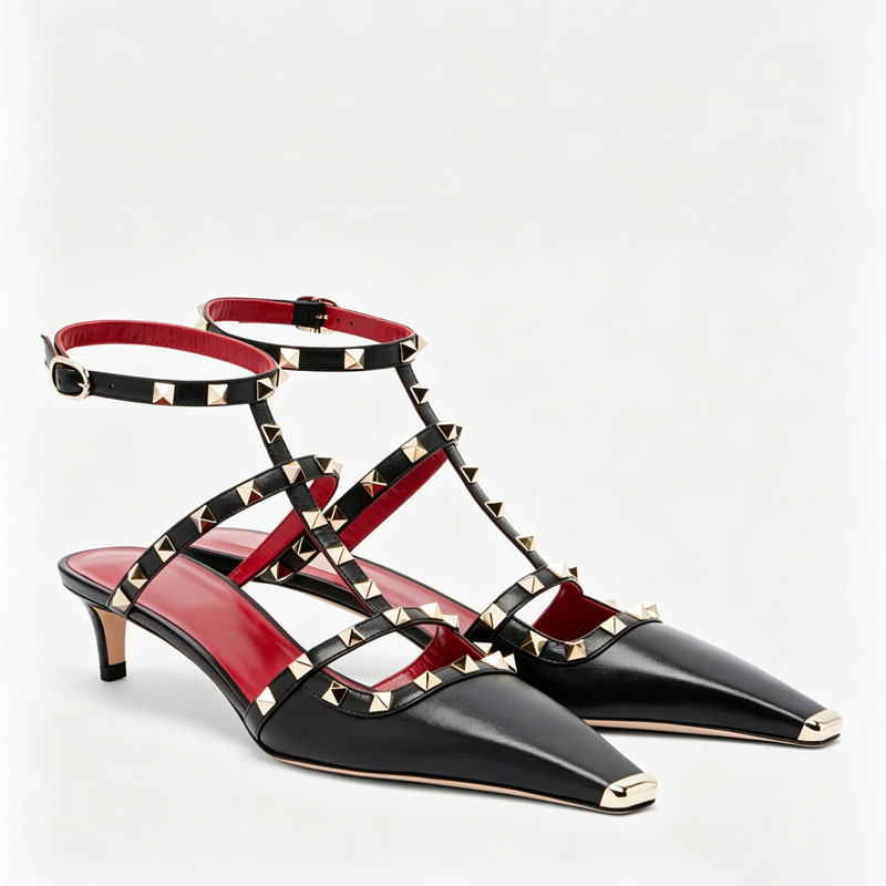 Sandales à talons bas carrés à - Women'S Shoes Quality avis et prix