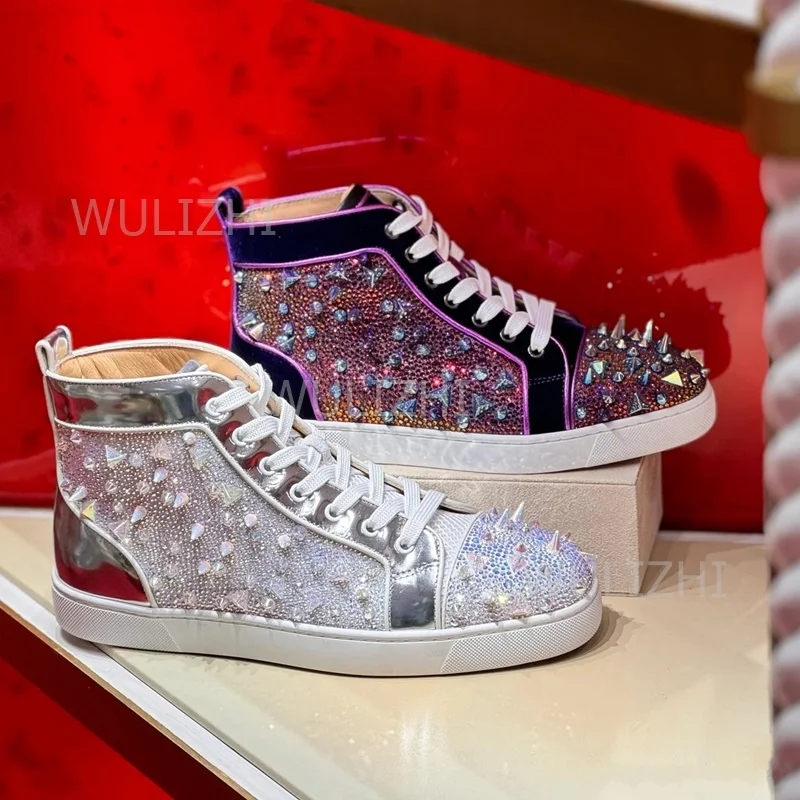 Baskets pour hommes à rivets e - Women Shoes Tennis avis et prix