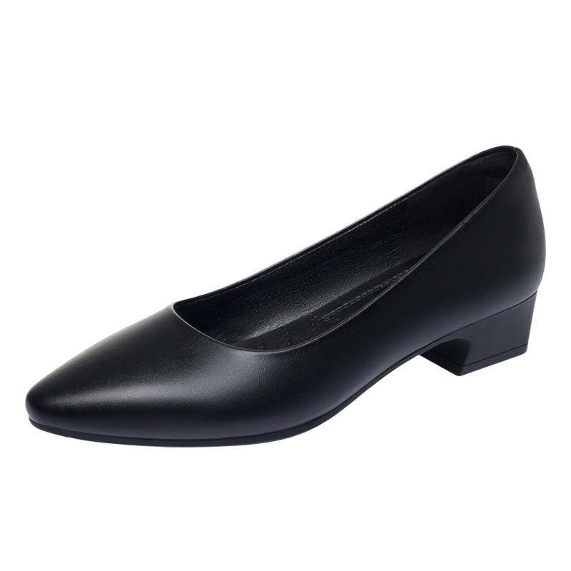 Chaussures élégantes en cuir s - Court Heel Pointed avis et prix