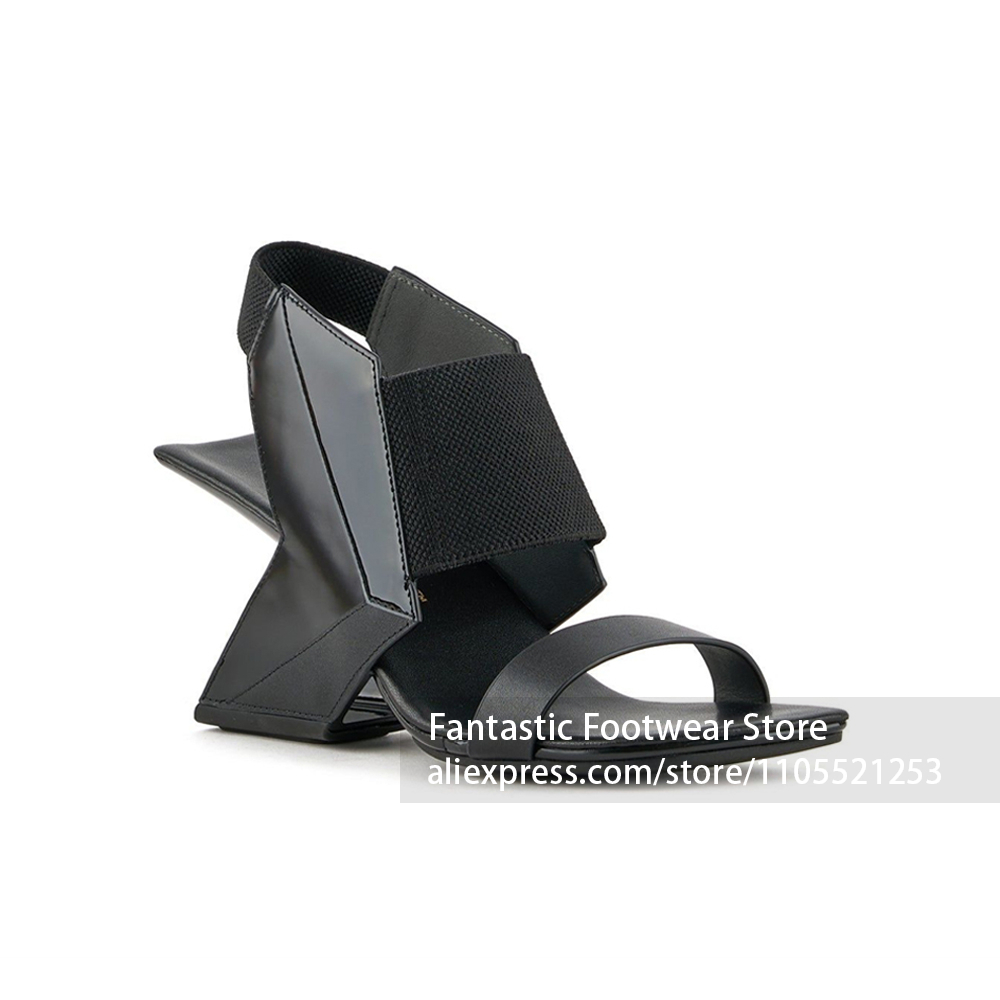 Sandales à talon asymétrique m - Women'S Shoes Quality avis et prix